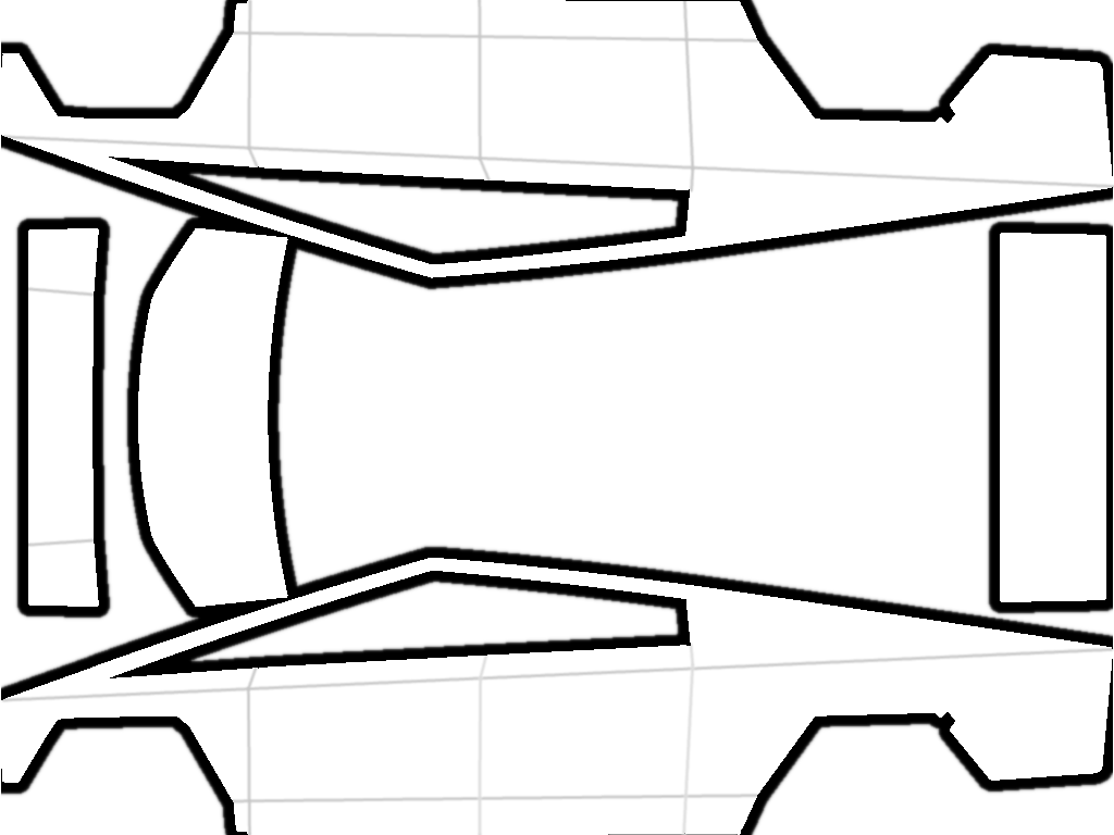 Tesla Cybertruck wrap template