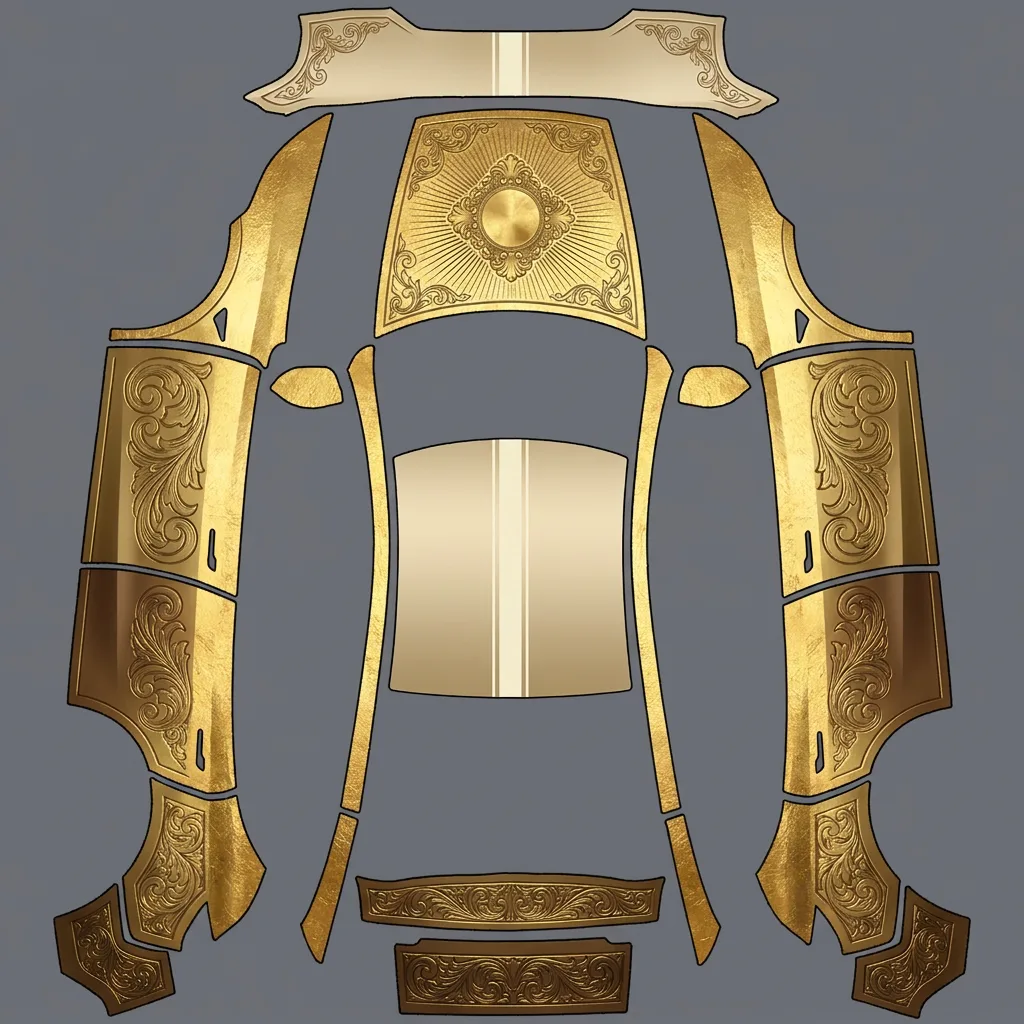 Gold Tesla wrap example